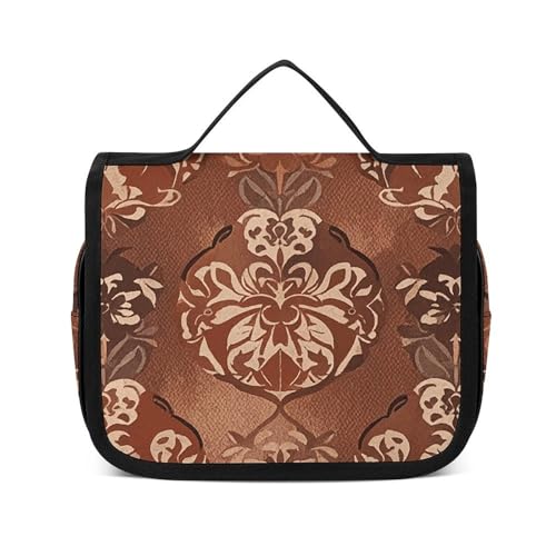 NTVOWPZO Kulturbeutel für Damen, Reise-Kulturbeutel, Kuhfell-Druck, Kosmetik-Organizer, Make-up-Tasche, Stil, 22,5 x 18,5 cm, Stil, 22,5 x 18,5 cm, Stil:, 22.5x18.5cm von NTVOWPZO