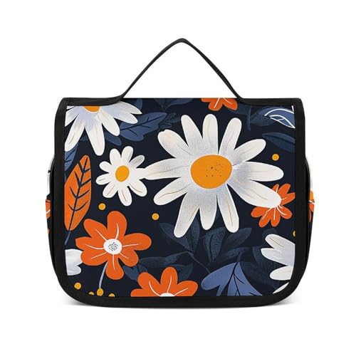 NTVOWPZO Kulturbeutel für Damen, Reise-Kulturbeutel, flaches Design, Kosmetik-Organizer, zum Aufhängen, Make-up-Tasche, Stil, 22,5 x 18,5 cm, Stil, 22,5 x 18,5 cm, Stil:, 22.5x18.5cm von NTVOWPZO