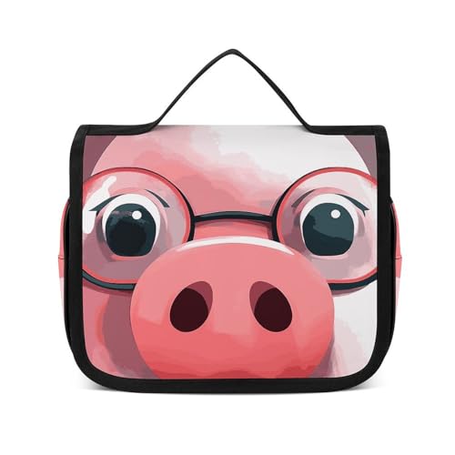 NTVOWPZO Kulturbeutel für Damen, Reise-Kulturbeutel, lächelnd, Kosmetik-Organizer, hängende Make-up-Tasche, Stil, 22,5 x 18,5 cm, Stil, 22,5 x 18,5 cm, Stil:, 22.5x18.5cm von NTVOWPZO