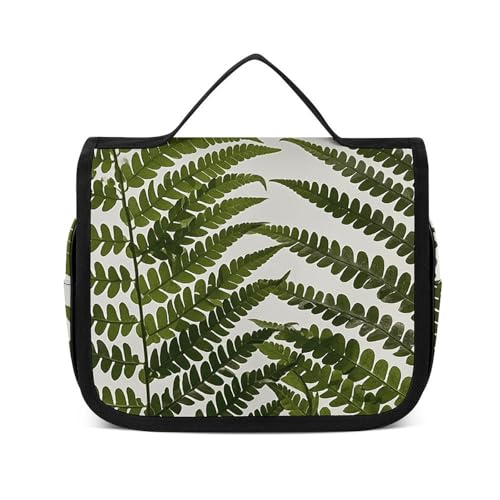 NTVOWPZO Kulturbeutel für Damen, Reise-Kulturbeutel, natürliche Pflanzen-Silhouette, Kosmetik-Organizer, Make-up-Tasche, Stil, 22,5 x 18,5 cm, Stil, 22,5 x 18,5 cm, Stil:, 22.5x18.5cm von NTVOWPZO