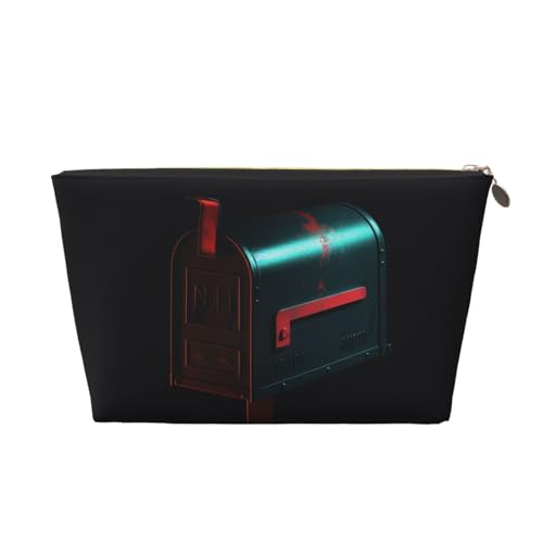 NTVOWPZO Reise-Kulturbeutel für Damen und Herren, Briefkasten, Illustration, Make-up-Tasche, große Kapazität, Kosmetiktasche, wasserabweisend, Kosmetiktasche, Gold, One Size NTVOWPZO Reise-Kulturbeutel für Damen und Herren, Briefkasten, Illustration, Make-up-Tasche, große Kapazität, Kosmetiktasche, wasserabweisend, Kosmetiktasche, Gold, One Size von NTVOWPZO