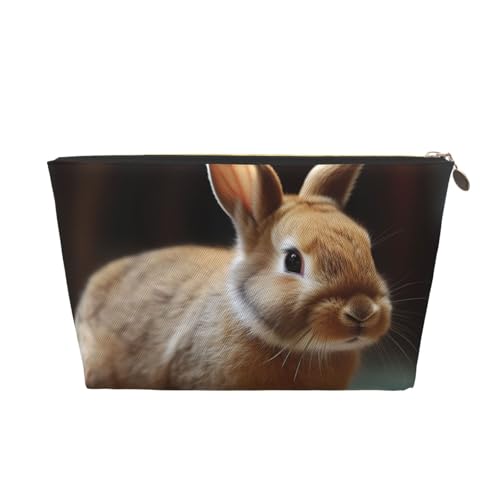 NTVOWPZO Reise-Kulturbeutel für Damen und Herren, Kaninchen spielt mit Ball, Make-up-Tasche, große Kapazität, Kosmetiktasche, wasserabweisend, Kosmetiktasche, gold, Einheitsgröße NTVOWPZO Reise-Kulturbeutel für Damen und Herren, Kaninchen spielt mit Ball, Make-up-Tasche, große Kapazität, Kosmetiktasche, wasserabweisend, Kosmetiktasche, gold, Einheitsgröße von NTVOWPZO