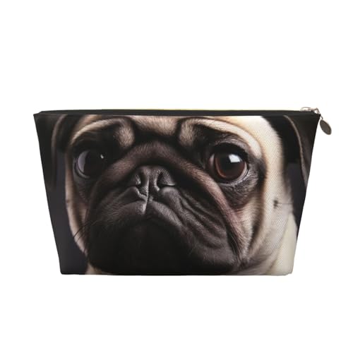 NTVOWPZO Reise-Kulturbeutel für Damen und Herren, Mops, Make-up-Tasche, große Kapazität, Kosmetiktasche, wasserabweisend, Kosmetiktasche, Gold, One Size NTVOWPZO Reise-Kulturbeutel für Damen und Herren, Mops, Make-up-Tasche, große Kapazität, Kosmetiktasche, wasserabweisend, Kosmetiktasche, Gold, One Size von NTVOWPZO