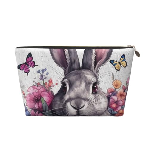 NTVOWPZO Reise-Kulturbeutel für Damen und Herren, Motiv: Frühling und Kaninchen, große Kapazität, Kosmetiktasche, wasserabweisend, Kosmetiktasche, gold, Einheitsgröße NTVOWPZO Reise-Kulturbeutel für Damen und Herren, Motiv: Frühling und Kaninchen, große Kapazität, Kosmetiktasche, wasserabweisend, Kosmetiktasche, gold, Einheitsgröße von NTVOWPZO