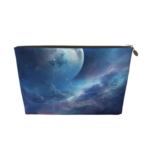 NTVOWPZO Reise-Kulturbeutel für Damen und Herren, Nebel und Mond, Make-up-Tasche, große Kapazität, Kosmetiktasche, wasserabweisend, Kosmetiktasche, gold, Einheitsgröße NTVOWPZO Reise-Kulturbeutel für Damen und Herren, Nebel und Mond, Make-up-Tasche, große Kapazität, Kosmetiktasche, wasserabweisend, Kosmetiktasche, gold, Einheitsgröße von NTVOWPZO