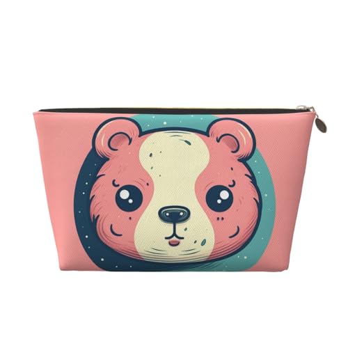 NTVOWPZO Reise-Kulturbeutel für Damen und Herren, ein Bärenkopf-Make-up-Tasche, große Kapazität, Kosmetiktasche, wasserabweisend, Kosmetiktasche, gold, Einheitsgröße NTVOWPZO Reise-Kulturbeutel für Damen und Herren, ein Bärenkopf-Make-up-Tasche, große Kapazität, Kosmetiktasche, wasserabweisend, Kosmetiktasche, gold, Einheitsgröße von NTVOWPZO