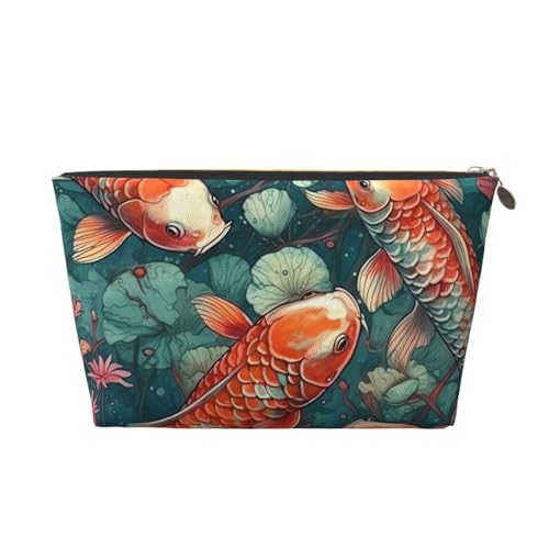 NTVOWPZO Reise-Kulturbeutel für Damen und Herren, eine Gruppe von Koi-Karpfen, Make-up-Tasche, große Kapazität, Kosmetiktasche, wasserabweisend, Kosmetiktasche, gold, Einheitsgröße NTVOWPZO Reise-Kulturbeutel für Damen und Herren, eine Gruppe von Koi-Karpfen, Make-up-Tasche, große Kapazität, Kosmetiktasche, wasserabweisend, Kosmetiktasche, gold, Einheitsgröße von NTVOWPZO