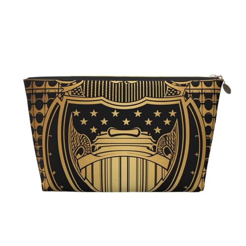 NTVOWPZO Reise-Kulturbeutel für Damen und Herren, gelbes Muster, Make-up-Tasche, große Kapazität, Kosmetiktasche, wasserabweisend, Kosmetiktasche, gold, Einheitsgröße NTVOWPZO Reise-Kulturbeutel für Damen und Herren, gelbes Muster, Make-up-Tasche, große Kapazität, Kosmetiktasche, wasserabweisend, Kosmetiktasche, gold, Einheitsgröße von NTVOWPZO
