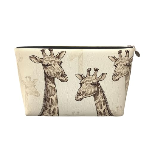NTVOWPZO Reise-Kulturbeutel für Damen und Herren, handgezeichnete Giraffen, Make-up-Tasche, große Kapazität, Kosmetiktasche, wasserabweisend, Kosmetiktasche, gold, Einheitsgröße NTVOWPZO Reise-Kulturbeutel für Damen und Herren, handgezeichnete Giraffen, Make-up-Tasche, große Kapazität, Kosmetiktasche, wasserabweisend, Kosmetiktasche, gold, Einheitsgröße von NTVOWPZO