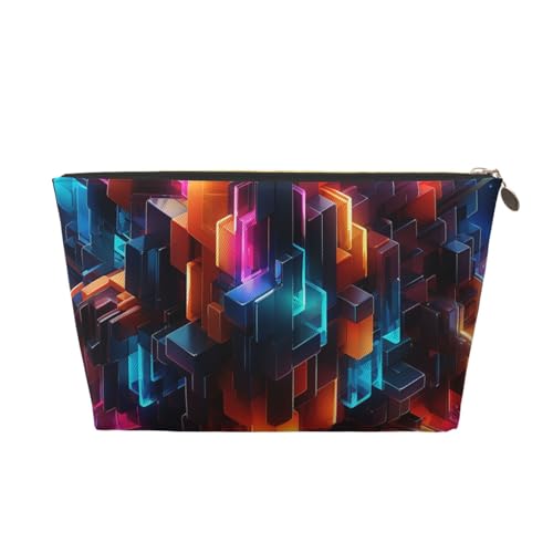 NTVOWPZO Reise-Kulturbeutel für Damen und Herren, leuchtende Geometrie, Make-up-Tasche, große Kapazität, Kosmetiktasche, wasserabweisend, Kosmetiktasche, gold, Einheitsgröße NTVOWPZO Reise-Kulturbeutel für Damen und Herren, leuchtende Geometrie, Make-up-Tasche, große Kapazität, Kosmetiktasche, wasserabweisend, Kosmetiktasche, gold, Einheitsgröße von NTVOWPZO