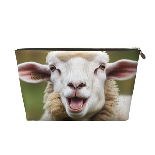 NTVOWPZO Reise-Kulturbeutel für Damen und Herren, lustig, freche Schafzunge, Make-up-Tasche, große Kapazität, Kosmetiktasche, wasserabweisend, Kosmetiktasche, gold, Einheitsgröße NTVOWPZO Reise-Kulturbeutel für Damen und Herren, lustig, freche Schafzunge, Make-up-Tasche, große Kapazität, Kosmetiktasche, wasserabweisend, Kosmetiktasche, gold, Einheitsgröße von NTVOWPZO