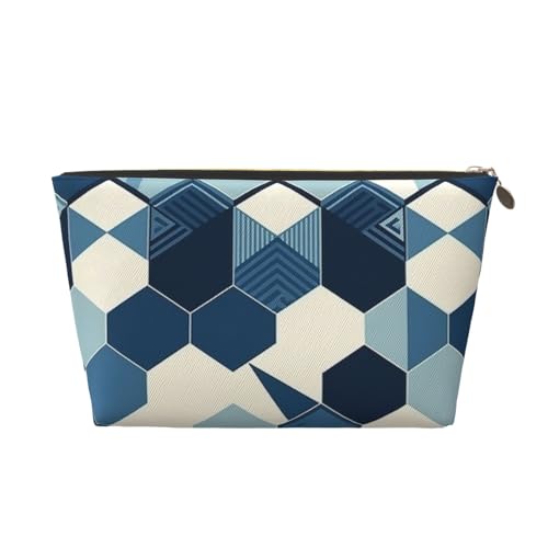 NTVOWPZO Reise-Kulturbeutel für Damen und Herren, modernes blaues Muster, Make-up-Tasche, große Kapazität, Kosmetiktasche, wasserabweisend, Kosmetiktasche, gold, Einheitsgröße NTVOWPZO Reise-Kulturbeutel für Damen und Herren, modernes blaues Muster, Make-up-Tasche, große Kapazität, Kosmetiktasche, wasserabweisend, Kosmetiktasche, gold, Einheitsgröße von NTVOWPZO