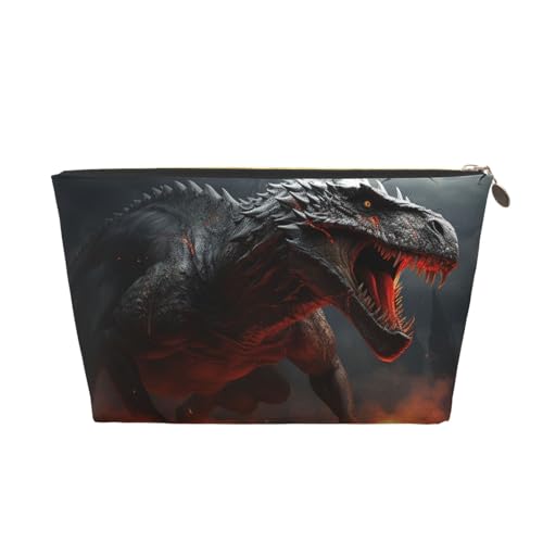 NTVOWPZO Reise-Kulturbeutel für Damen und Herren, rote Magma, fliegende Drachen, Make-up-Tasche, große Kapazität, Kosmetiktasche, wasserabweisend, Kosmetiktasche, Gold, One Size NTVOWPZO Reise-Kulturbeutel für Damen und Herren, rote Magma, fliegende Drachen, Make-up-Tasche, große Kapazität, Kosmetiktasche, wasserabweisend, Kosmetiktasche, Gold, One Size von NTVOWPZO