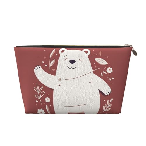 NTVOWPZO Reise-Kulturbeutel für Damen und Herren, winkender Bär, Make-up-Tasche, große Kapazität, Kosmetiktasche, wasserabweisend, Kosmetiktasche, gold, Einheitsgröße NTVOWPZO Reise-Kulturbeutel für Damen und Herren, winkender Bär, Make-up-Tasche, große Kapazität, Kosmetiktasche, wasserabweisend, Kosmetiktasche, gold, Einheitsgröße von NTVOWPZO