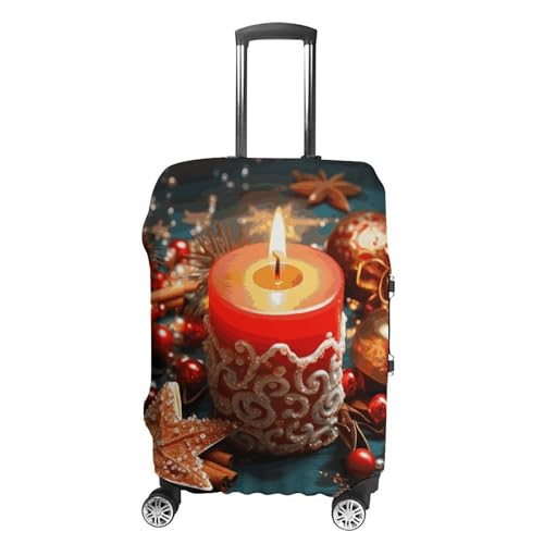 NTVOWPZO Reisegepäckabdeckung, Spandex, Koffer-Schutz, waschbar, Weihnachts-Kerze, elastisch, kratzfest, Gepäckabdeckung, passend für 45,7 - 81,3 cm Gepäck, Farbe-5, M NTVOWPZO Reisegepäckabdeckung, Spandex, Koffer-Schutz, waschbar, Weihnachts-Kerze, elastisch, kratzfest, Gepäckabdeckung, passend für 45,7 - 81,3 cm Gepäck, Farbe-5, M von NTVOWPZO