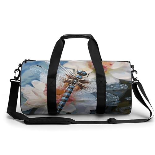 Sporttasche für Damen und Herren, Reisetasche, Wochenendtasche, Libelle, Blume, Handgepäcktasche für Reisen, Schwimmen, Fitness, Workout, Sport, Dufflebag, Stil 2, 45 cm/22,9 cm/22,9 cm/22,9 cm, Stil Sporttasche für Damen und Herren, Reisetasche, Wochenendtasche, Libelle, Blume, Handgepäcktasche für Reisen, Schwimmen, Fitness, Workout, Sport, Dufflebag, Stil 2, 45 cm/22,9 cm/22,9 cm/22,9 cm, Stil von NTVOWPZO