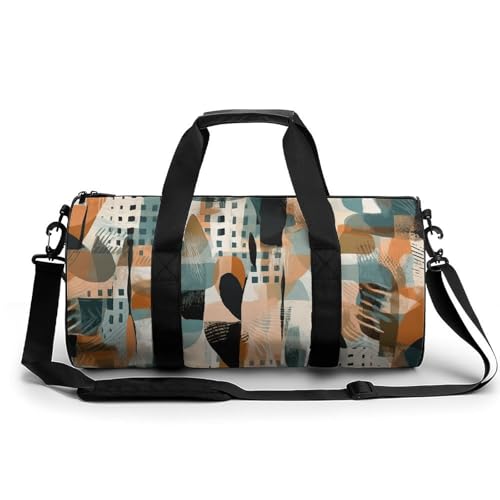 Sporttasche für Damen und Herren, Reisetasche, Wochenendtasche, Muster in verschiedenen Formen, Handgepäcktasche für Reisen, Schwimmen, Fitness, Workout, Sport, Dufflebag, Stil 7, 45 cm/22,9 cm/22,9 Sporttasche für Damen und Herren, Reisetasche, Wochenendtasche, Muster in verschiedenen Formen, Handgepäcktasche für Reisen, Schwimmen, Fitness, Workout, Sport, Dufflebag, Stil 7, 45 cm/22,9 cm/22,9 von NTVOWPZO
