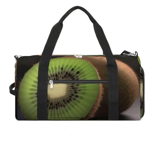 Sporttasche für Herren und Damen, Reisetasche, Motiv: Kiwi, Obst, Wochenendtasche mit Schuhfach, Stil, Einheitsgröße, Einheitsgröße, Stil:, Einheitsgröße von NTVOWPZO