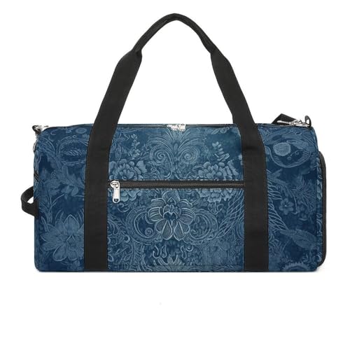 Sporttasche für Herren und Damen, Reisetasche, Reisetasche, mit Blumenmuster, Spitze, Handgepäcktasche mit Schuhfach, Stil, Einheitsgröße, Einheitsgröße, Stil:, Einheitsgröße Sporttasche für Herren und Damen, Reisetasche, Reisetasche, mit Blumenmuster, Spitze, Handgepäcktasche mit Schuhfach, Stil, Einheitsgröße, Einheitsgröße, Stil:, Einheitsgröße von NTVOWPZO