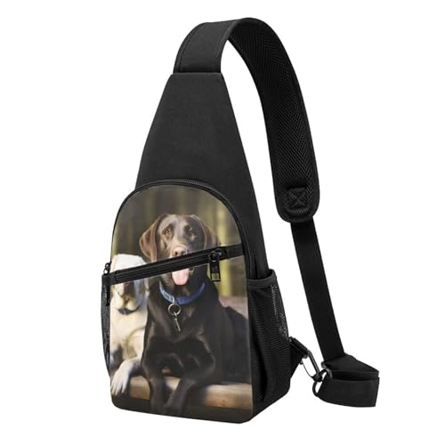 Umhängetasche für Damen, Bauchtasche, Rentier, Schottenkaro, kariert, Weihnachts-Brusttasche, Tagesrucksack für Wandern, Reisen, Hüfttasche, Labrador, Einheitsgröße Umhängetasche für Damen, Bauchtasche, Rentier, Schottenkaro, kariert, Weihnachts-Brusttasche, Tagesrucksack für Wandern, Reisen, Hüfttasche, Labrador, Einheitsgröße von NTVOWPZO