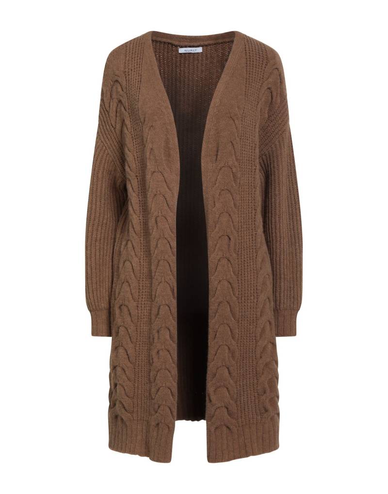 NUALY Strickjacke Damen Braun von NUALY