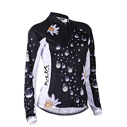 NUCKILY Damen Langarmshirts Radtrikots Radfahren Jersey Langarm Fahrrad Kleidung Shirts Tragen Mit 4 Taschen von NUCKILY