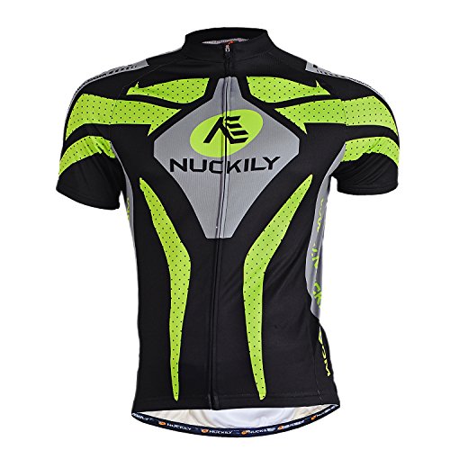 NUCKILY Herren Radtrikot Fahrradtrikot Kurzarm Fahrradbekleidung Fahrrad Trikot T Shirt für Männer Atmungsaktive Cycling Jersey Schnell Trocknen Radsport Bekleidung NUCKILY Herren Radtrikot Fahrradtrikot Kurzarm Fahrradbekleidung Fahrrad Trikot T Shirt für Männer Atmungsaktive Cycling Jersey Schnell Trocknen Radsport Bekleidung von NUCKILY