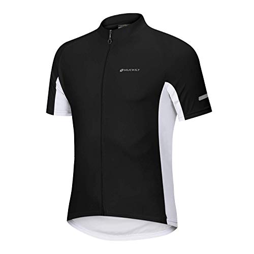 NUCKILY Herren Radtrikot Fahrradtrikot Kurzarm Fahrradbekleidung Fahrrad Trikot T Shirt für Männer Atmungsaktive Cycling Jersey Schnell Trocknen Radsport Bekleidung von NUCKILY