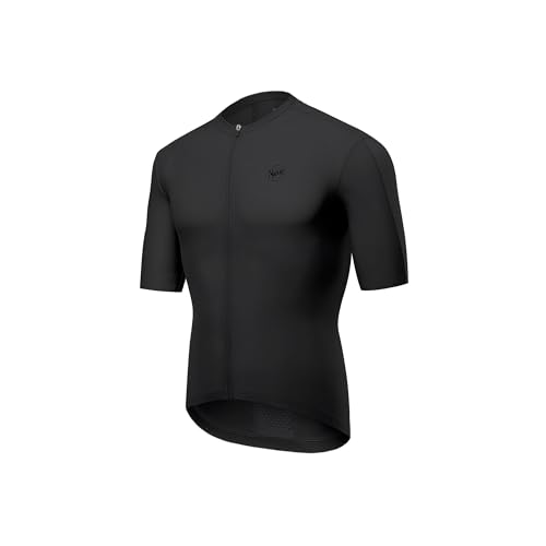 NUCKILY Herren Radtrikot Kurzarm Radtrikot Road Riding Fahrradtrikot mit Taschen, atmungsaktiv & leicht, Schwarz, Klein NUCKILY Herren Radtrikot Kurzarm Radtrikot Road Riding Fahrradtrikot mit Taschen, atmungsaktiv & leicht, Schwarz, Klein von NUCKILY