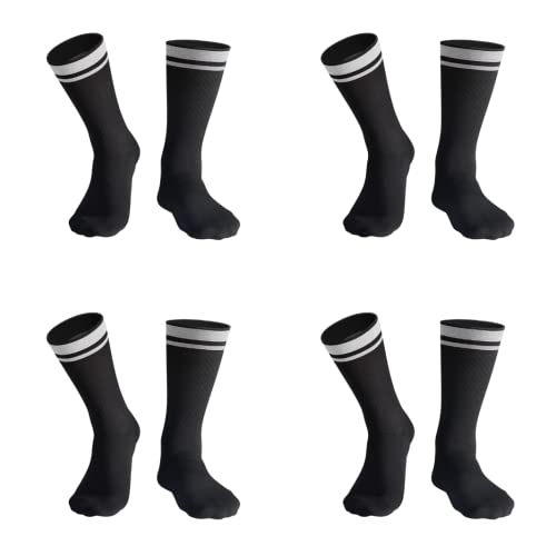 NUCKILY MTB Socken verdickt Cool und Atmungsaktiv, Fahrradsocken Knöchelhoch mit Reflektierendes Garn für Rennrad und MTB von NUCKILY