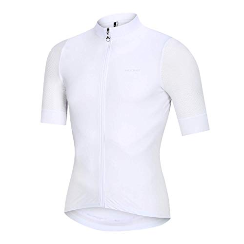 NUCKILY Rennrad Trikot Kurzarm Sommer | Radtrikot Herren Kurz mit Reißverschlusstaschen | Radtrikot Schnelltrocknend | Fahrradtrikot | Fahrradbekleidung | MTB Kleidung von NUCKILY