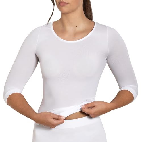 #NUDEBUTBETTER Kurzarmshirt U-Neck Weiß von #NUDEBUTBETTER