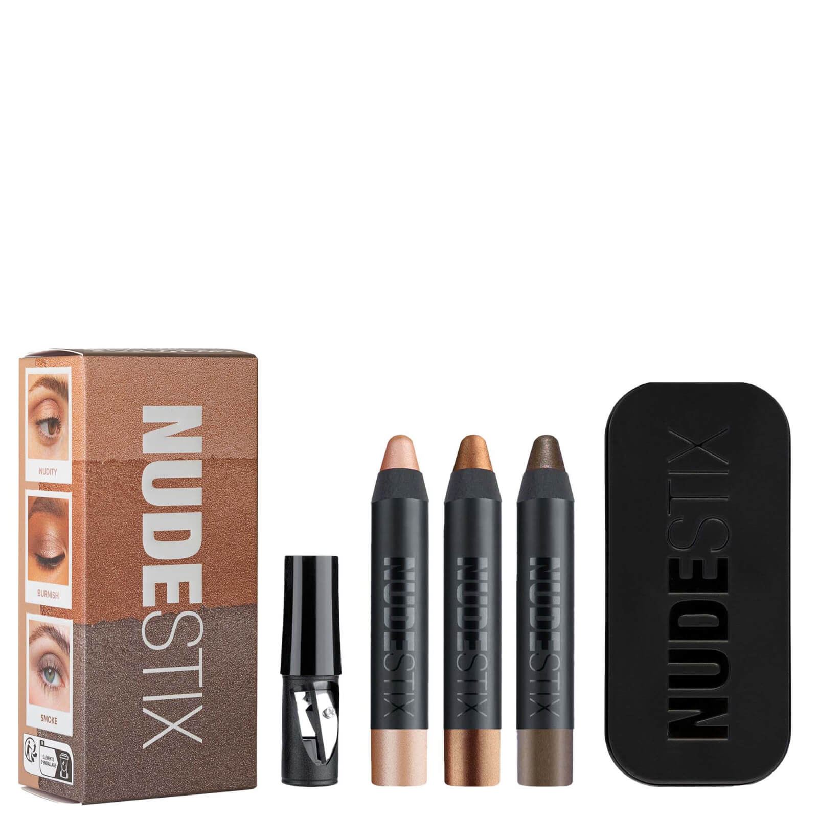 NUDESTIX Nude Metallic Eye Mini 3-Stück-Kit von NUDESTIX