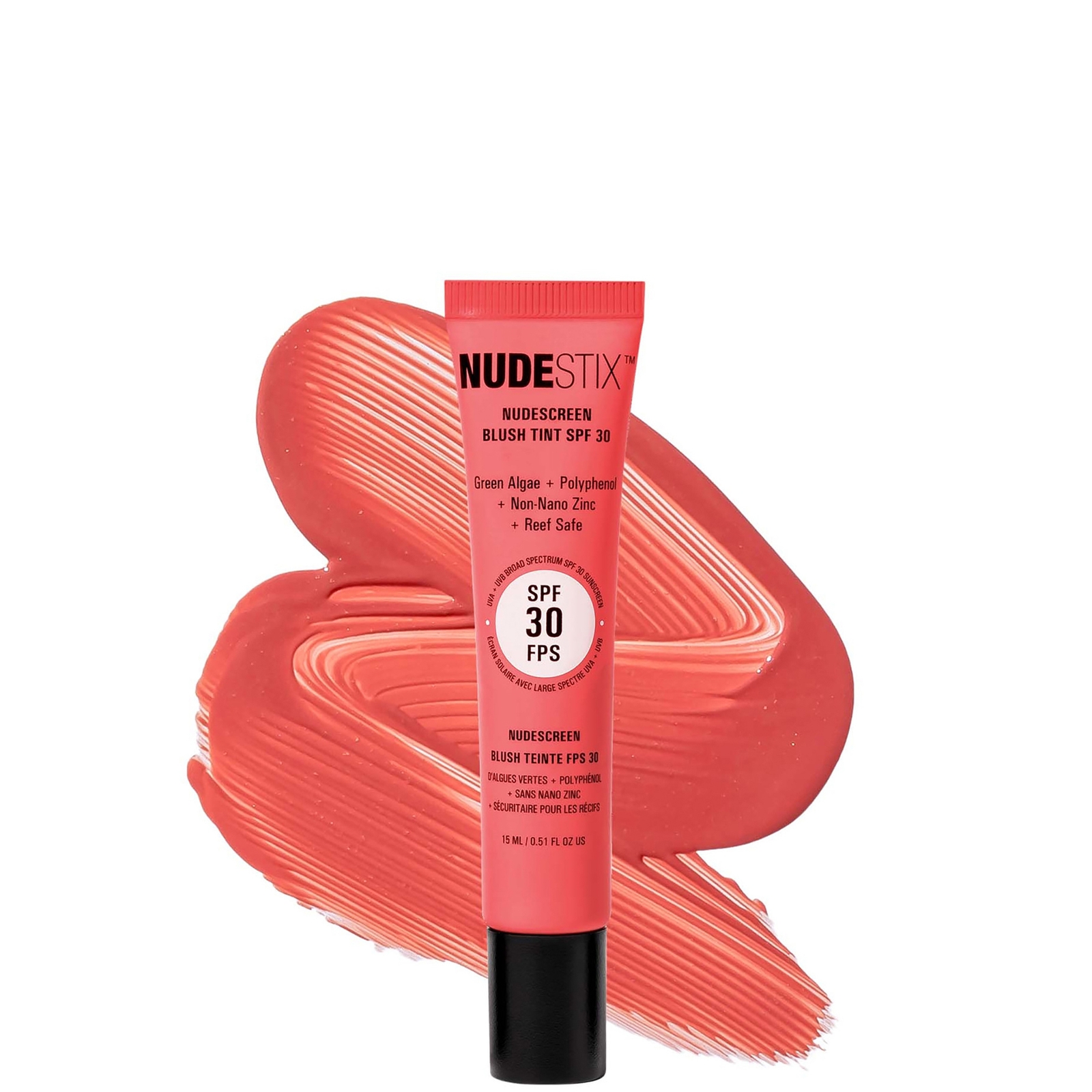 NUDESTIX Nudescreen Blush Tint SPF 30 15ml (Various Shades) - Strawberry Sunburst von NUDESTIX