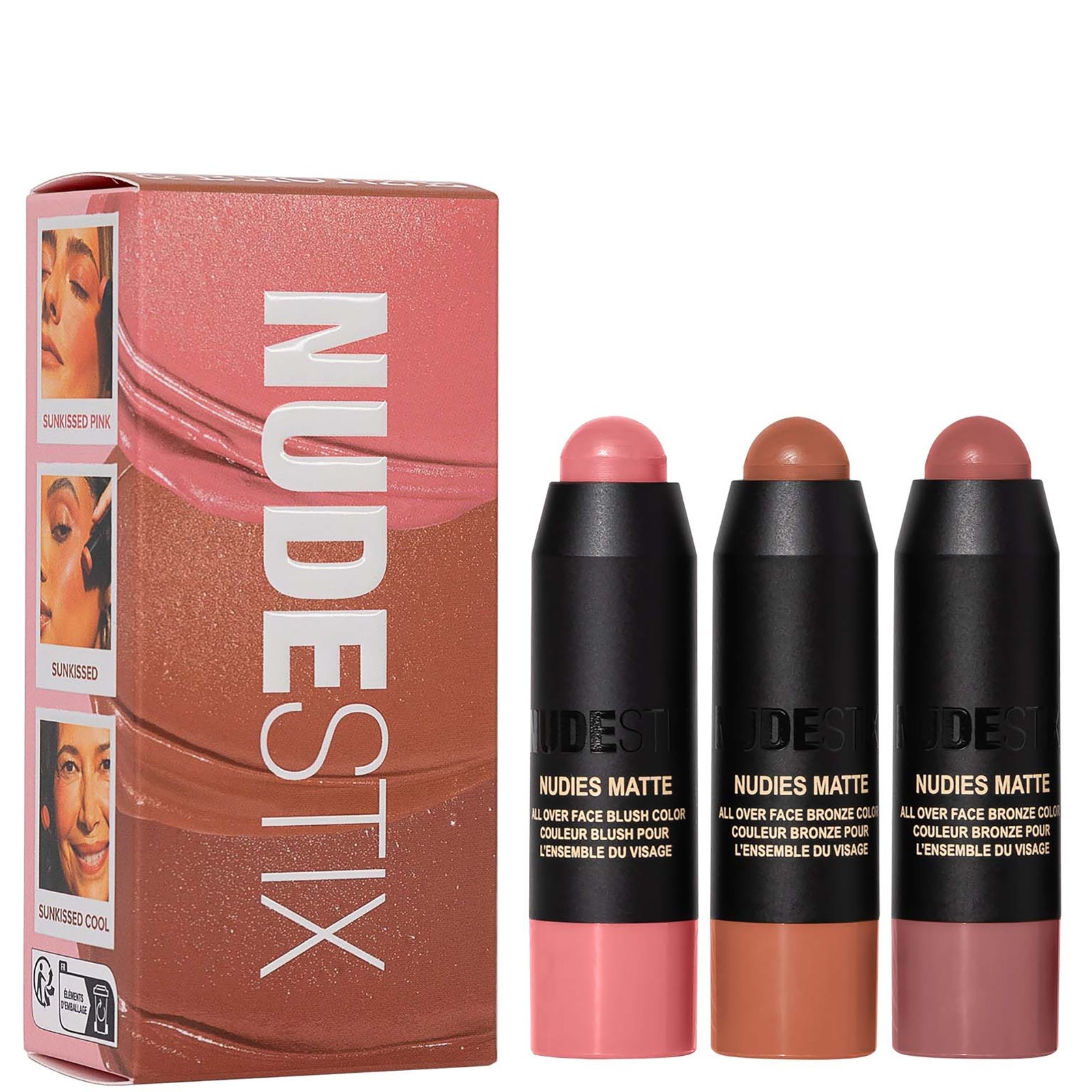 NUDESTIX Sunkissed Rouge & Bronzer 3 Stück Mini Nudie Kit von NUDESTIX