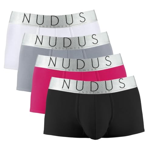 NUDUS Herren Baumwolle Unterwäsche 4-Multipack Geschenkbox Briefs - Trunks - Boxershorts - - Large von NUDUS UNDERWEAR
