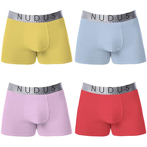 NUDUS Herren Baumwolle Unterwäsche 4-Multipack Geschenkbox Briefs - Trunks - Boxershorts - - Medium von NUDUS UNDERWEAR