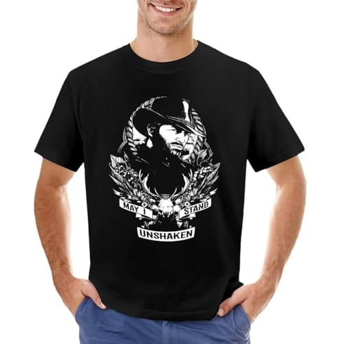 Arthur May I Stand Unshaken Rdr2 Style Morgan Gaming T-Shirt Tops Fitted t Shirts for Men Black XXL Arthur May I Stand Unshaken Rdr2 Style Morgan Gaming T-Shirt Tops Fitted t Shirts for Men Black XXL von NUDibaDU