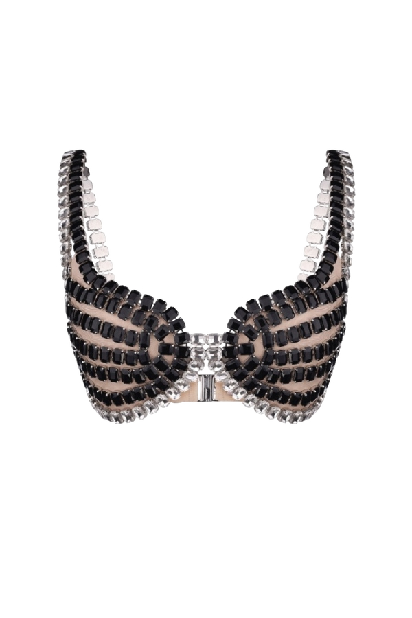 BLACK QUARTZ BRA - Silver - L - NUÉ - Bralette BLACK QUARTZ BRA - Silver - L - NUÉ - Bralette von NUÉ