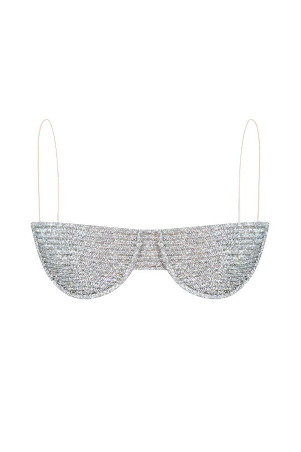 MIDNIGHT BRA - Silver - L - NUÉ - Bralette MIDNIGHT BRA - Silver - L - NUÉ - Bralette von NUÉ