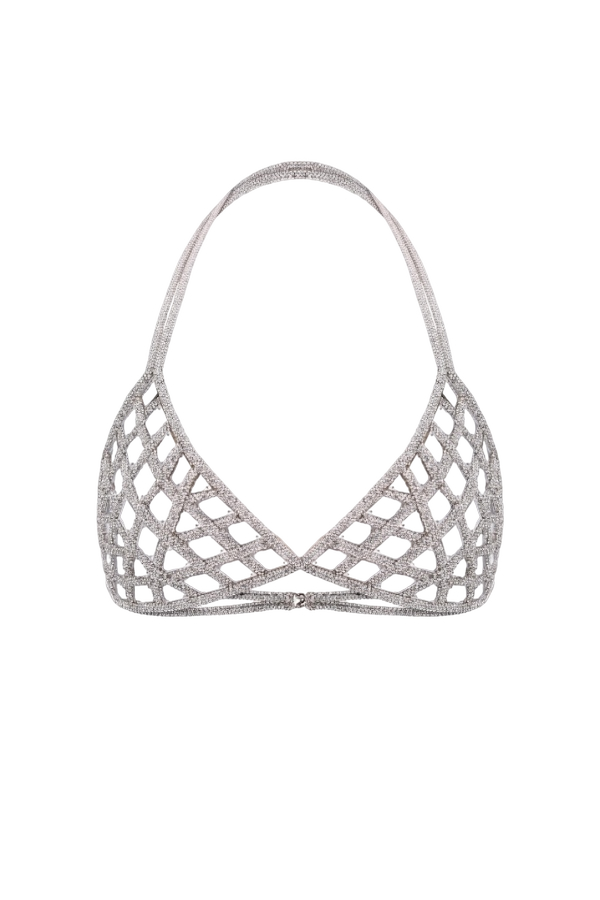 MIRROR TRIANGLE BRA - Silver - M - NUÉ - Bralette MIRROR TRIANGLE BRA - Silver - M - NUÉ - Bralette von NUÉ