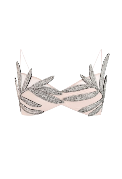 PALME LEAF BRALETTE - Silver - M - NUÉ - Bralette PALME LEAF BRALETTE - Silver - M - NUÉ - Bralette von NUÉ