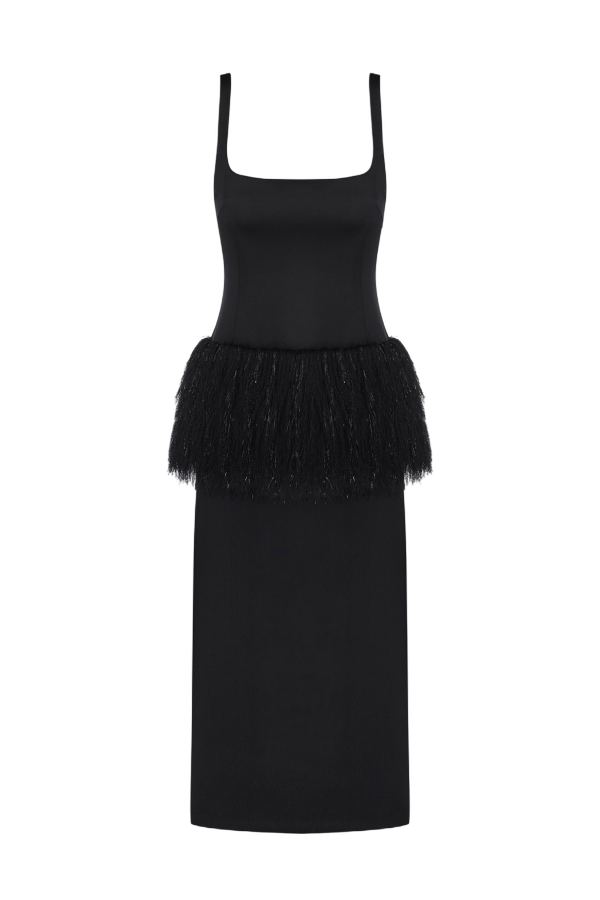 SASKIA DRESS - Black - S - NUÉ - Midi dresses SASKIA DRESS - Black - S - NUÉ - Midi dresses von NUÉ