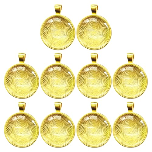 10 Stück 25 mm Runde Anhänger Tablett Tablett Anhänger Anhänger Zubehör Schmuckherstellung Zubehör und Schlüsselanhänger Bastelbedarf von NUEAYMS