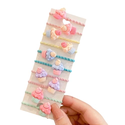 10 Stück süße Kinder-Haarringe von NUEAYMS