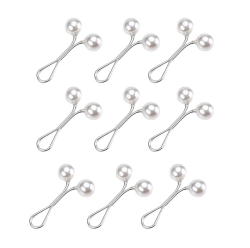 9 Perlenclips für Damen, Schals und Kopftuch-Accessoires, Kopftuch, Schmuck, Hijab-Pinzette, Outdoor-Aktivitäts-Clips, フリーサイズ von NUEAYMS