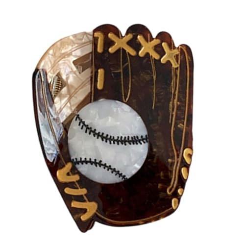 Baseball-Acetat-Haarspange mit Tennis-Thema, starker Halt, für Damen, Teenager, Pferdeschwanz-Pfanne und Hochsteckfrisuren für Frauen von NUEAYMS