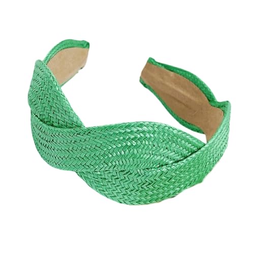 Bequemes geflochtenes Haarband, breiter Stroh von NUEAYMS