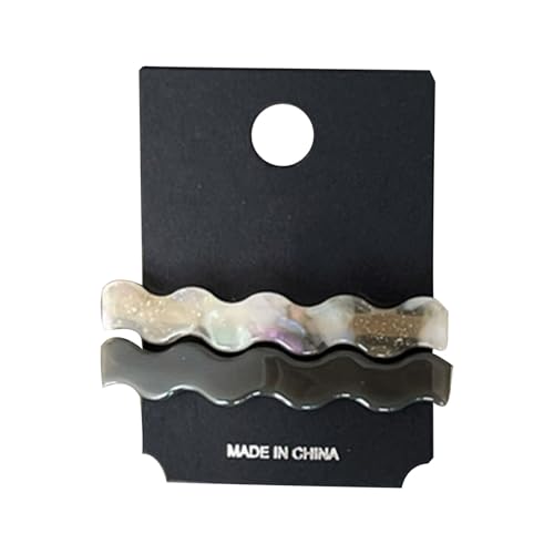 Die raffinierte Acetat-Haarspange kombiniert Textur mit modischen und funktionalen Accessoires für sicheres Styling mit koreanischen Haarklammern in jeder Umgebung von NUEAYMS