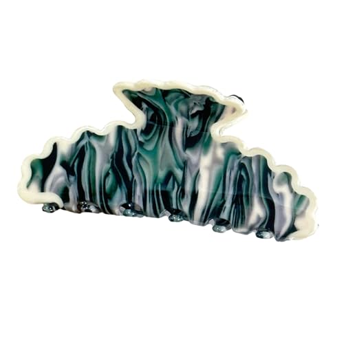 Haarklammer mit Marmorstruktur, sicherer Griff, Kunstharz, für den täglichen Gebrauch, handgefertigt, für Damen von NUEAYMS